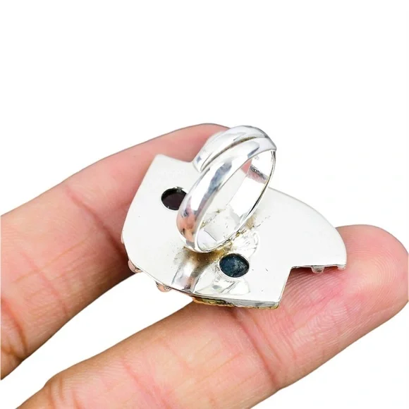 Dichroic glass ring - Picture 5 of 5